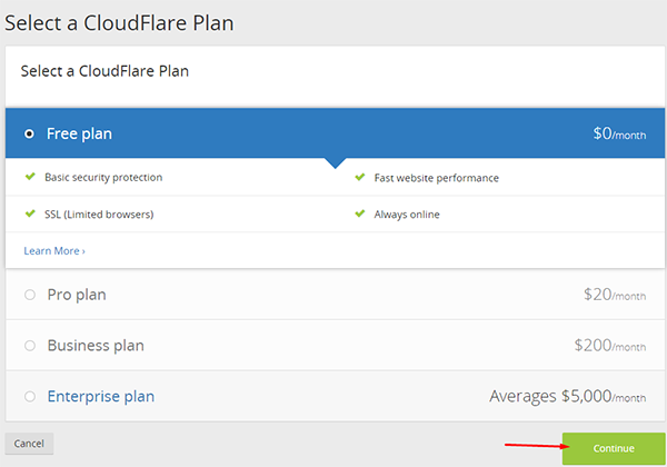 bluehost主机如何启用CloudFlare加速