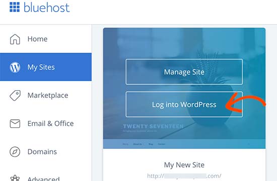 bluehost主机如何一键安装WordPress