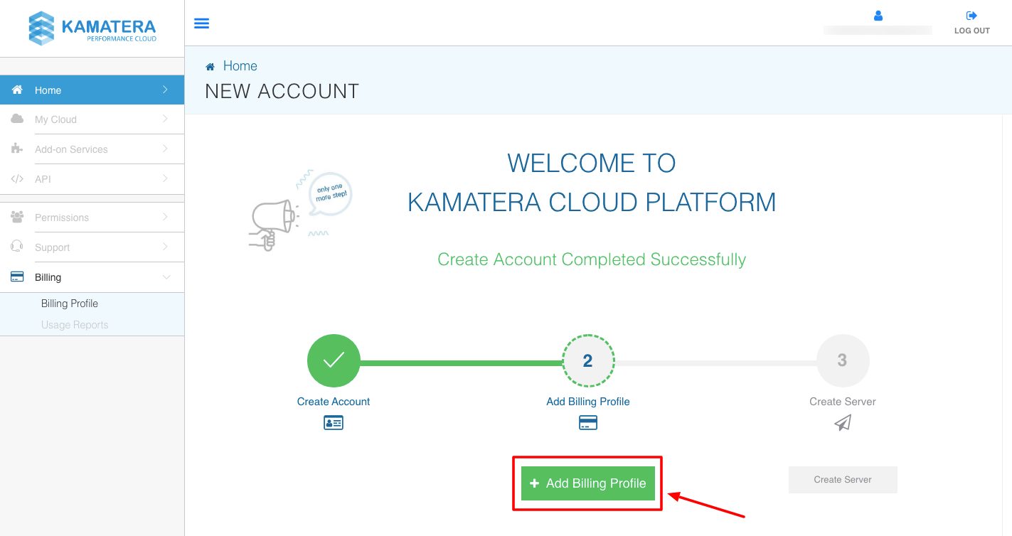 如何在Kamatera Cloud 中创建服务器