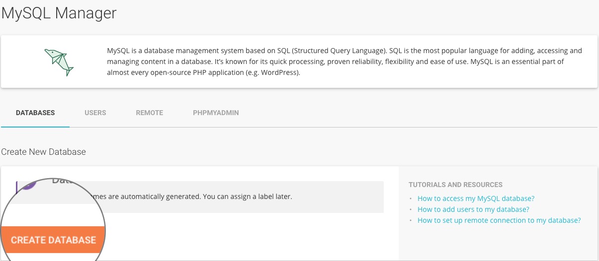 SiteGround主机教程教程：如何创建 MySQL 用户和数据库