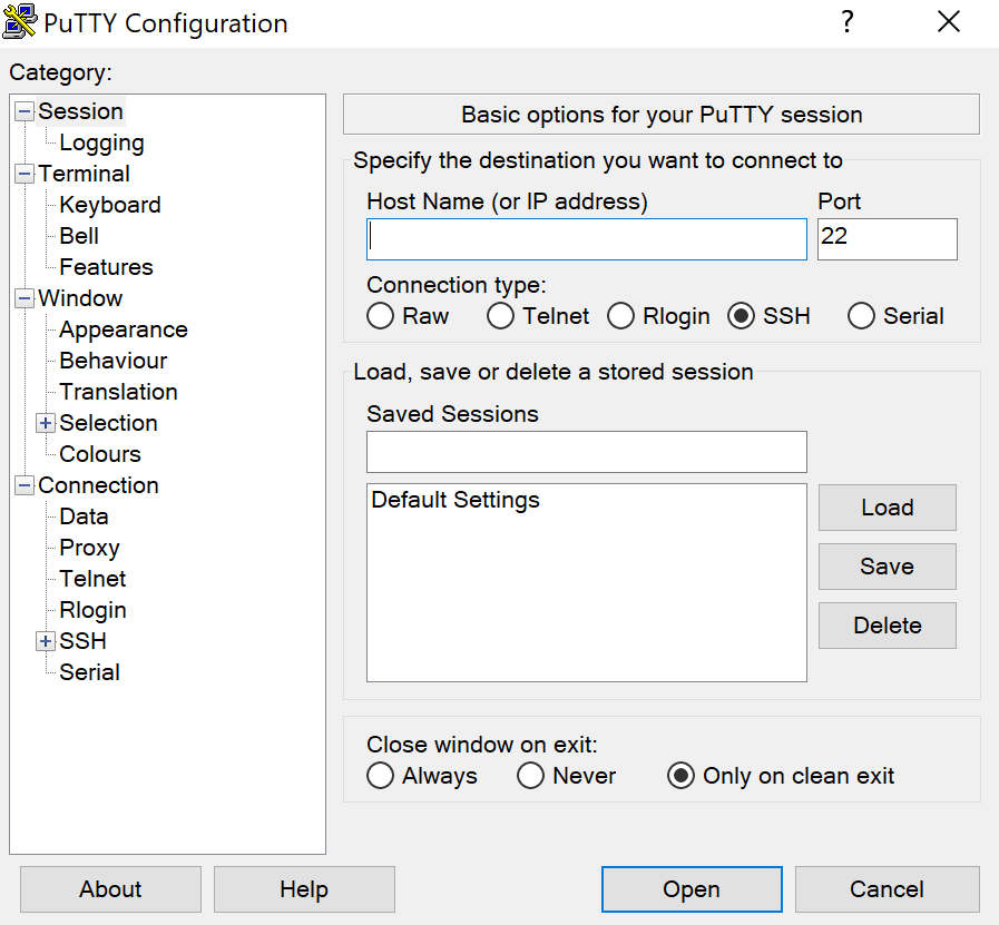 如何使用PuTTY（SSH终端）