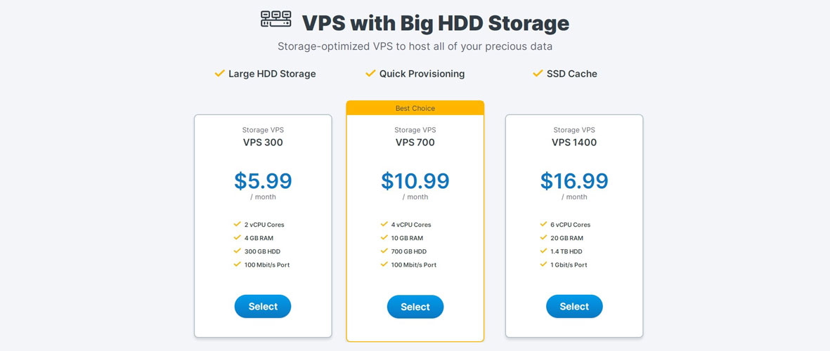 便宜的大硬盘存储VPS（大盘鸡vps）