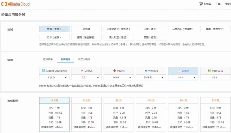 评测阿里云国际版 香港轻量云服务器的性能和网络怎么样