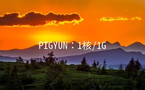 PIGYUN：1核/1G/15G SSD/600G/60Mbps/洛杉矶三网GIA/原生IP/月付14.4元，带10G防御