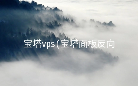 宝塔vps(宝塔面板反向代理加速网站 使用宝塔面板自建CDN)