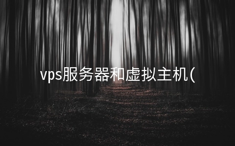 vps服务器和虚拟主机(酷酷云：浅析VPS、物理服务器、虚拟主机、云服务器之间的区别)