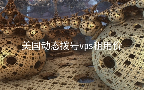 美国动态拨号vps租用价格为什么不同