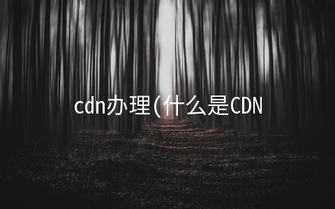 cdn办理(什么是CDN许可证？办理需要什么材料？)