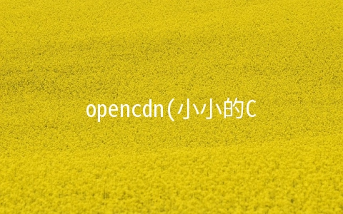 opencdn(小小的CDN为何能“摧毁”互联网)