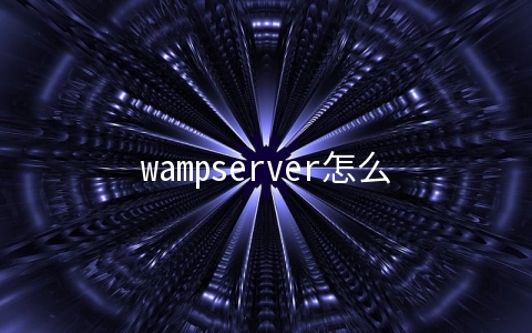 wampserver怎么建站