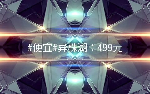 #便宜#异株湖：499元月付/X5675*2/192G内存/240+960 SSD/20M不限量/1IP/镇江机房