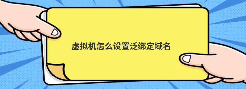 主机一闪一闪的开不了机,虚拟机怎么设置泛绑定域名